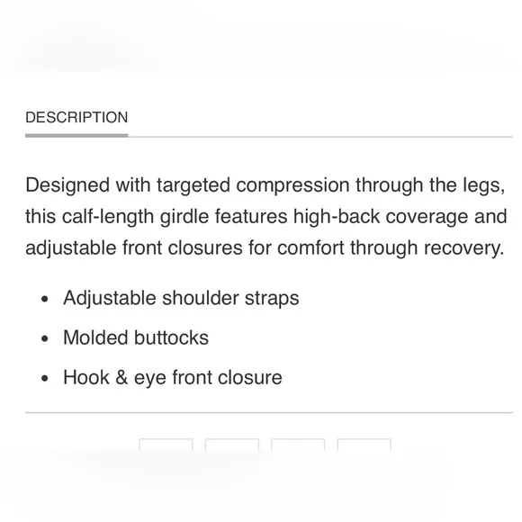 Marena Recovery Calf-Length Bodysuit With High-Back | SFBHM | Beige | L | New - Picture 5 of 11